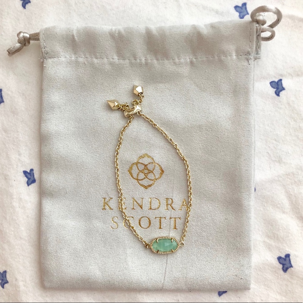 Kendra Scott Elaina Bracelet Chalcedony Glass